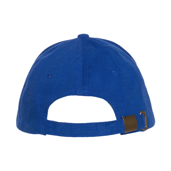 Синяя бейсболка с кантом арт. 11K, 5 клиньев, 100% хлопок, 280 гр/м2, оптом | Мерч, униформа и текстиль для бизнеса  фото-4