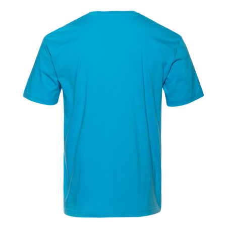 Бирюзовая футболка арт. 02 прямого кроя из 100% хлопка, 160 гр/м2, оптом | Мерч, униформа и текстиль для бизнеса  photo-1