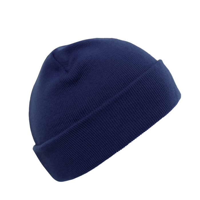 Темно-синяя шапка арт. 015 из 100% акрила, 300 гр/м2, оптом | Мерч, униформа и текстиль для бизнеса  фото-1