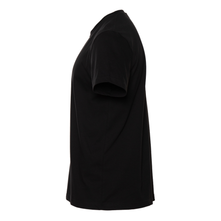 Чёрная футболка арт. 08U прямого кроя из 100% хлопка, 180 гр/м2, оптом | Мерч, униформа и текстиль для бизнеса  photo-3