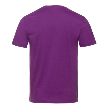 Фиолетовая футболка арт. 02 прямого кроя из 100% хлопка, 160 гр/м2, оптом | Мерч, униформа и текстиль для бизнеса  photo-2
