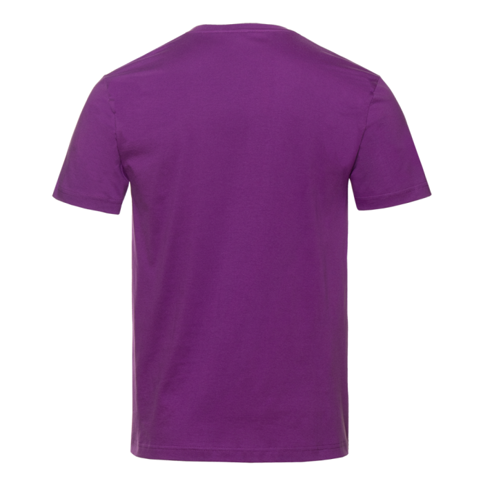 Фиолетовая футболка арт. 02 прямого кроя из 100% хлопка, 160 гр/м2, оптом | Мерч, униформа и текстиль для бизнеса  фото-2