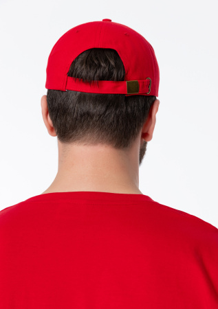 Красная бейсболка арт. 12, 5 клиньев из 100% хлопка, 260 гр/м2, оптом | Мерч, униформа и текстиль для бизнеса  photo-7