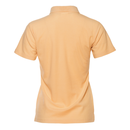 Женская бежевая рубашка поло арт. 104W приталенного кроя, 65% хлопок, 35% полиэстер, 185 гр/м2, оптом | Мерч, униформа и текстиль для бизнеса  photo-2