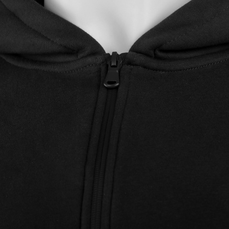 Толстовка унисекс Oversize Zip с капюшоном сэндвич 320, 100, Чёрный (20) photo-3