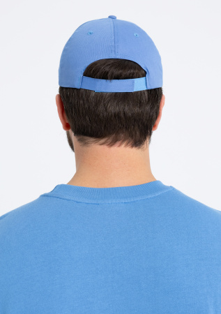 Голубая бейсболка 5 клиньев из 100% хлопка, 150 гр/м2, оптом | Мерч, униформа и текстиль для бизнеса  photo-7