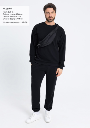 Свитшот унисекс STAN футер без начёса, 350, 96, Чёрный (20) | Мерч, униформа и текстиль для бизнеса photo-4