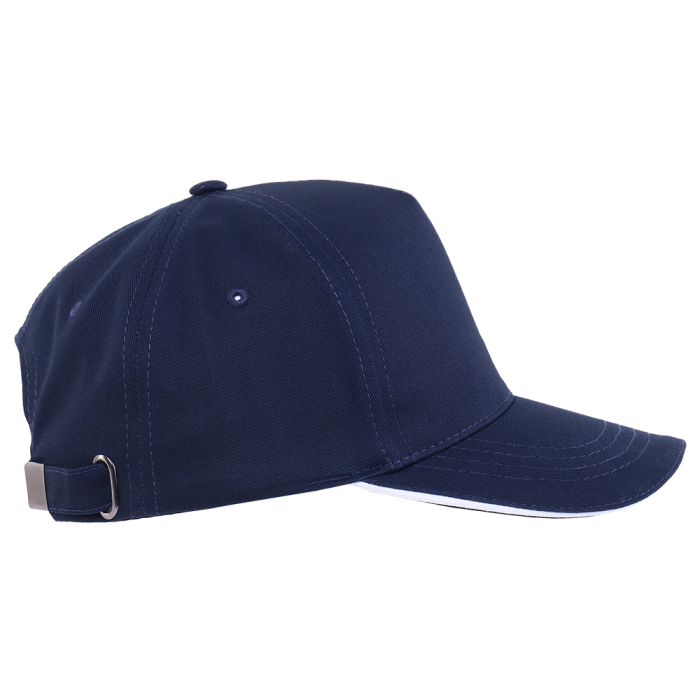 Бейсболка с кантом STAN 5 клиньев хлопок 280,14, Темно-синий (46)  фото-2