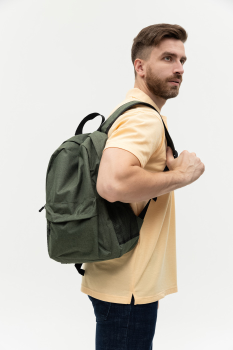 Зеленый рюкзак арт. 141, 100% полиэстер, оптом | Мерч, униформа и текстиль для бизнеса фото-4