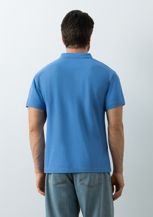 Рубашка поло унисекс STAN хлопок/полиэстер 185, 104, Голубой (76) | Мерч, униформа и текстиль для бизнеса фото-4
