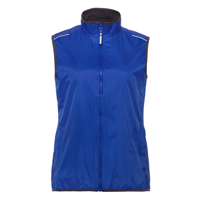 Синий однотонный двухсторонний женский жилет арт. 24WN, Taffeta 210T, оптом | Мерч, униформа и текстиль для бизнеса фото-0