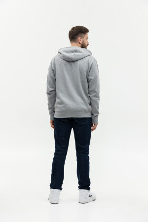Толстовка  мужская STAN с капюшоном на молнии  футер с начёсом 280, 17,Серый меланж (50) | Мерч, униформа и текстиль для бизнеса photo-6