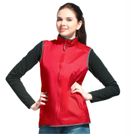 Красный реверсивный жилет женский, оптом | Мерч, униформа и текстиль для бизнеса photo-0