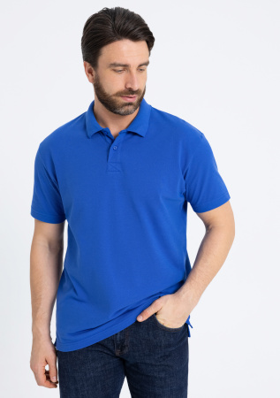 Синяя рубашка поло арт. 04U из 100% хлопка, 185 гр/м2, оптом | Мерч, униформа и текстиль для бизнеса  photo-6