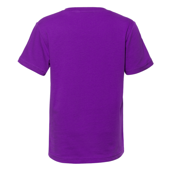 Фиолетовая детская футболка арт. 06U оверсайз кроя из 100% хлопка, 140 гр/м2, оптом | Мерч, униформа и текстиль для бизнеса фото-2
