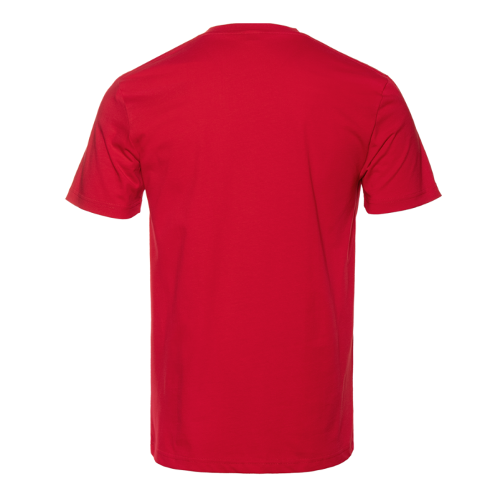 Красная футболка арт. 08U прямого кроя из 100% хлопка, 180 гр/м2, оптом | Мерч, униформа и текстиль для бизнеса  фото-2