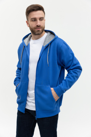 Толстовка  мужская STAN с капюшоном на молнии  футер с начёсом 280, 17,Синий (16) | Мерч, униформа и текстиль для бизнеса photo-6