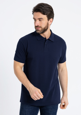 Темно-синяя рубашка поло арт. 04U из 100% хлопка, 185 гр/м2, оптом | Мерч, униформа и текстиль для бизнеса  photo-6