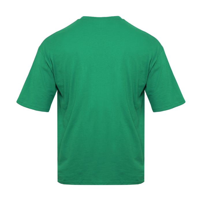 Зелёная футболка арт. 39 оверсайз кроя, из 100% хлопка, 140 гр/м2, оптом | Мерч, униформа и текстиль для бизнеса   фото-3