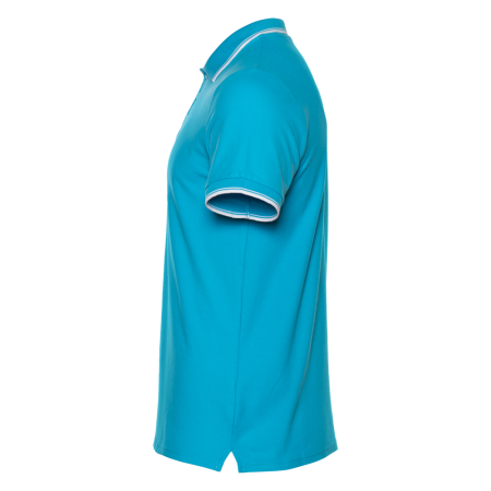 Рубашка поло мужская STAN с окантовкой хлопок/полиэстер 185, 04T, Бирюзовый (32) | Мерч, униформа и текстиль для бизнеса photo-2