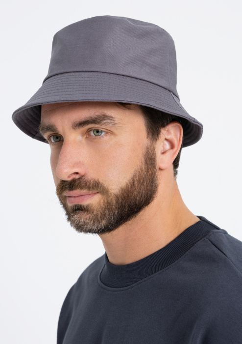 Серая панама арт. 14UC, 100% хлопок, 200 гр/м2, оптом | Мерч, униформа и текстиль для бизнеса  фото-2