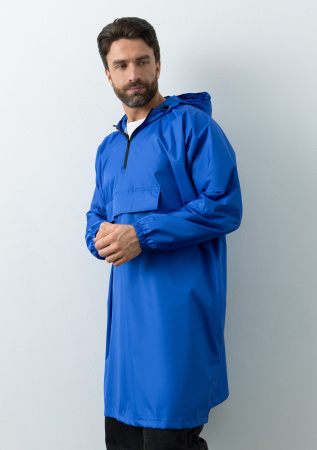 Синий однотонный дождевик пончо арт. 61, 100% полиэстер с водоотталкивающей пропиткой, оптом | Мерч, униформа и текстиль для бизнеса photo-4