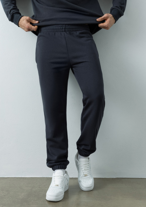 Графитовые однотонные брюки арт. 97, 80% хлопок, 20% полиэстер, оптом | Мерч, униформа и текстиль для бизнеса фото-4