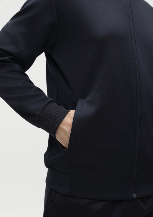 Темно-синяя однотонная толстовка арт. 95, 95% полиэстер и 5% эластан, оптом | Мерч, униформа и текстиль для бизнеса фото-3