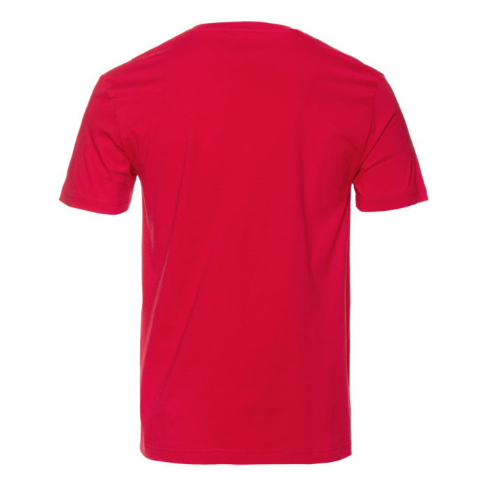 Красная футболка арт. 02 прямого кроя из 100% хлопка, 160 гр/м2, оптом | Мерч, униформа и текстиль для бизнеса  фото-1