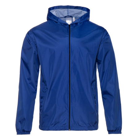 Синяя однотонная ветровка арт. 59, 100% полиэстер, Dewspo 210T – оптом | Мерч, униформа и текстиль для бизнеса photo-0