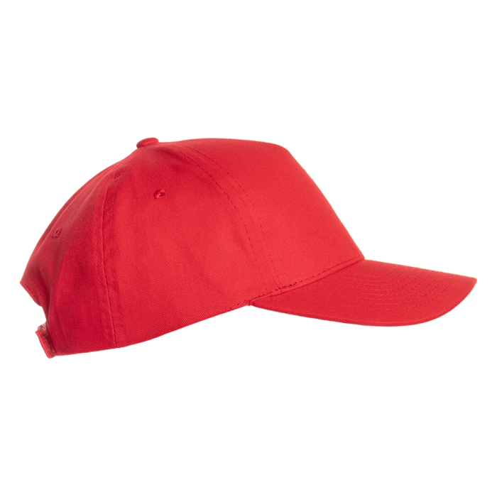 Красная бейсболка арт. 10L, 5 клиньев из 100% хлопка, 150 гр/м2, оптом | Мерч, униформа и текстиль для бизнеса  фото-2