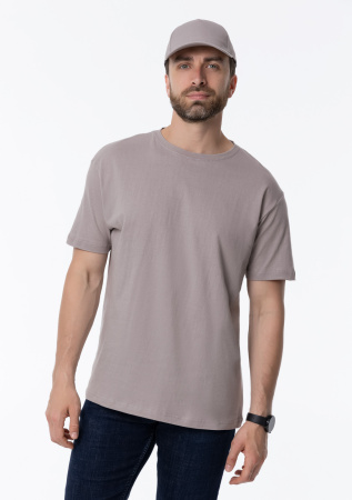 Светло-серая футболка арт. 02 прямого кроя из 100% хлопка, 160 гр/м2, оптом | Мерч, униформа и текстиль для бизнеса  photo-10