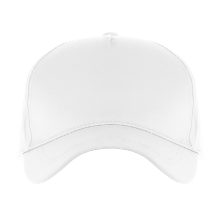 Белая бейсболка 5 клиньев из 100% хлопка, 150 гр/м2, оптом | Мерч, униформа и текстиль для бизнеса  photo-2