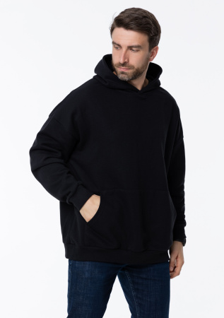 Худи унисекс STAN оверсайз футер без начёса 350, 66, Чёрный (20) | Мерч, униформа и текстиль для бизнеса photo-14