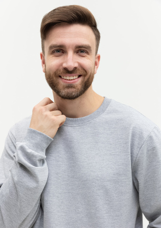 Свитшот унисекс STAN футер без начёса , 260, 63, Серый меланж (50) | Мерч, униформа и текстиль для бизнеса photo-8