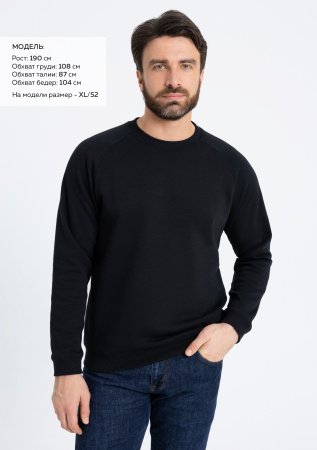 Свитшот унисекс STAN  футер с начёсом 260, 53, Чёрный (20) | Мерч, униформа и текстиль для бизнеса photo-3