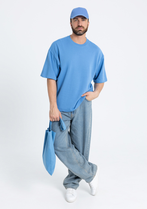 Сумка шопер STAN хлопок 38*42, 200,201, Голубой (76) фото-3