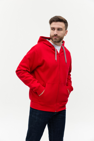 Красная толстовка арт. 17, футер с начесом, 60% хлопок, 40% полиэстер, 280 гр/м2 |  Мерч, униформа и текстиль для бизнеса photo-7