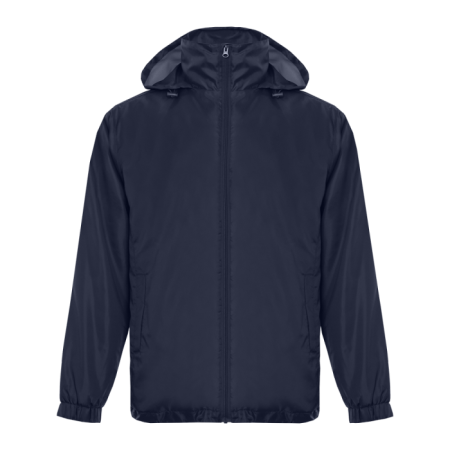 Темно-синяя однотонная утепленная ветровка арт. 60, 100% полиэстер, Dewspo 210T | Мерч, униформа и текстиль для бизнеса photo-0