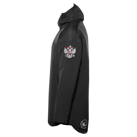 Черная однотонная куртка арт. 73, 100% полиэстер с водоотталкивающей пропиткой, оптом | Мерч, униформа и текстиль для бизнеса photo-26