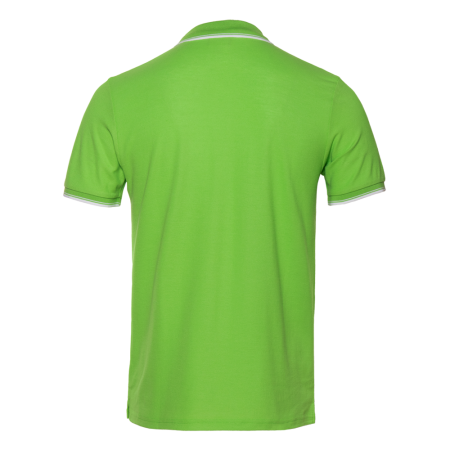 Рубашка поло мужская STAN с окантовкой хлопок/полиэстер 185, 04T, Ярко-зелёный (26) | Мерч, униформа и текстиль для бизнеса photo-1