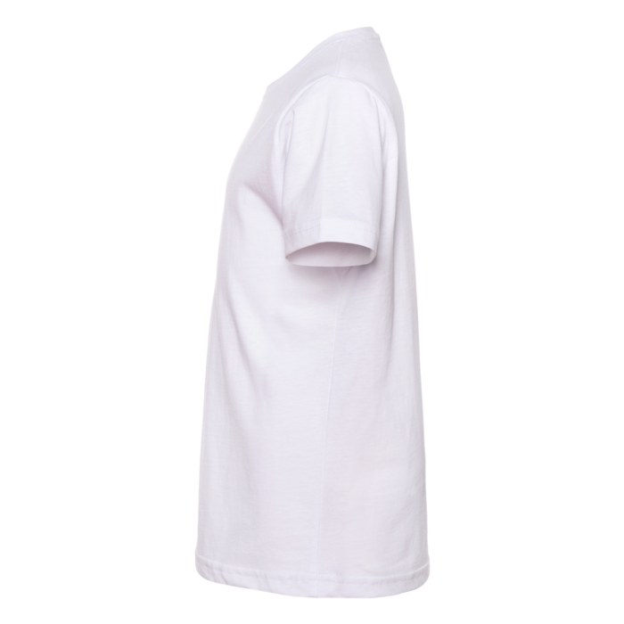 Белая детская футболка арт. 06U оверсайз кроя из 100% хлопка, 140 гр/м2, оптом | Мерч, униформа и текстиль для бизнеса фото-2