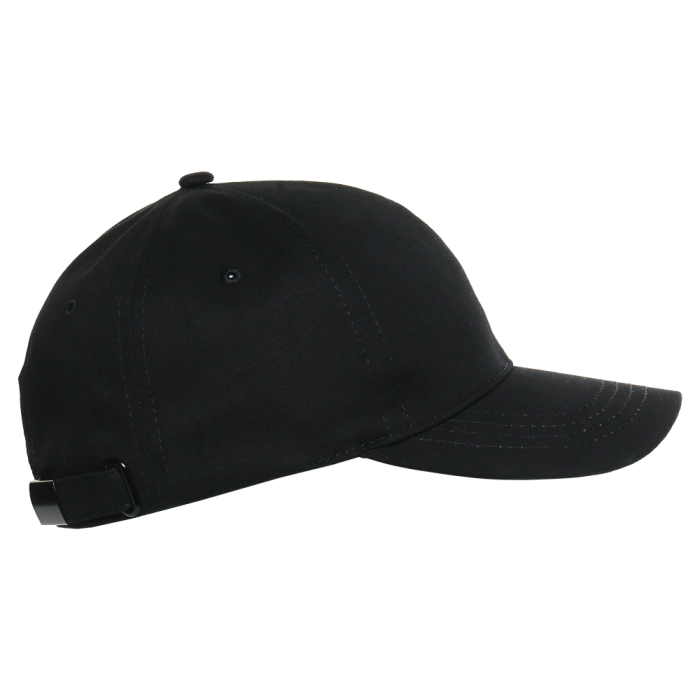 Черная бейсболка арт. 07, 6 клиньев из 100% хлопка, 280 гр/м2, оптом | Мерч, униформа и текстиль для бизнеса  фото-2