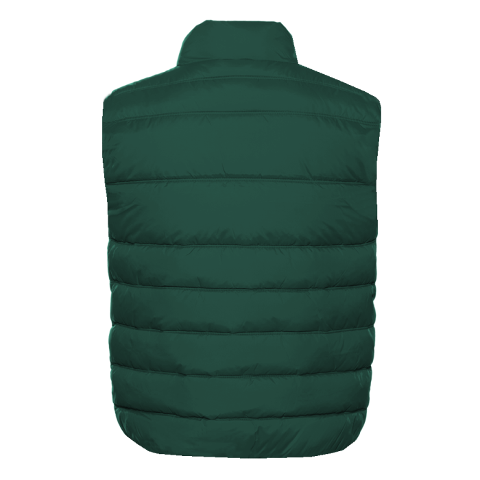 Темно-зеленый однотонный утепленный жилет арт. 82, 100% нейлон, оптом | Мерч, униформа и текстиль для бизнеса фото-1