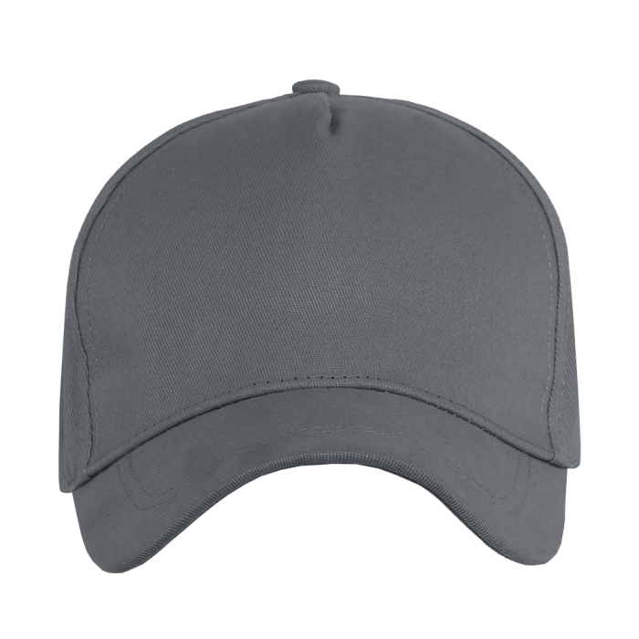 Бейсболка STAN 5 клиньев хлопок,260,12, Графит (101) фото-1