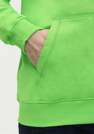 Толстовка мужская STAN с капюшоном на молнии футер без начёса 260, 61, Ярко-зелёный (26)  | Мерч, униформа и текстиль для бизнеса photo-11