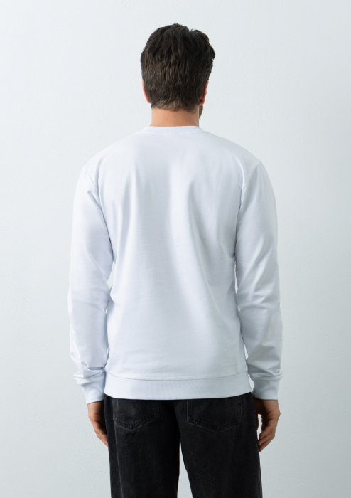 Свитшот унисекс STAN футер без начёса , 260, 63, Белый (10) | Мерч, униформа и текстиль для бизнеса фото-4