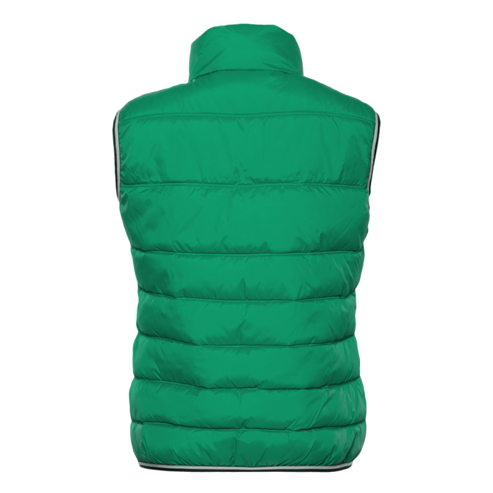 Зеленый однотонный утепленный женский жилет арт. 82W, 100% нейлон, оптом | Мерч, униформа и текстиль для бизнеса фото-1