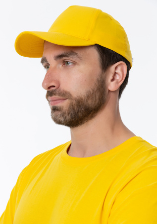 Жёлтая футболка арт. 02 прямого кроя из 100% хлопка, 160 гр/м2, оптом | Мерч, униформа и текстиль для бизнеса photo-17