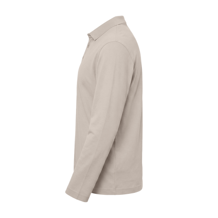 Поло с длинным рукавом STAN, хлопок 240, 402, Песочно-бежевый (541) photo-1
